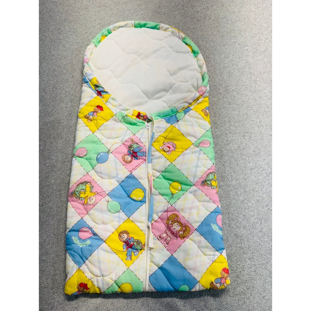 Homemade Cabbage Patch Kids Doll Carrier Kids Multicolor Quilted Vintage 80s